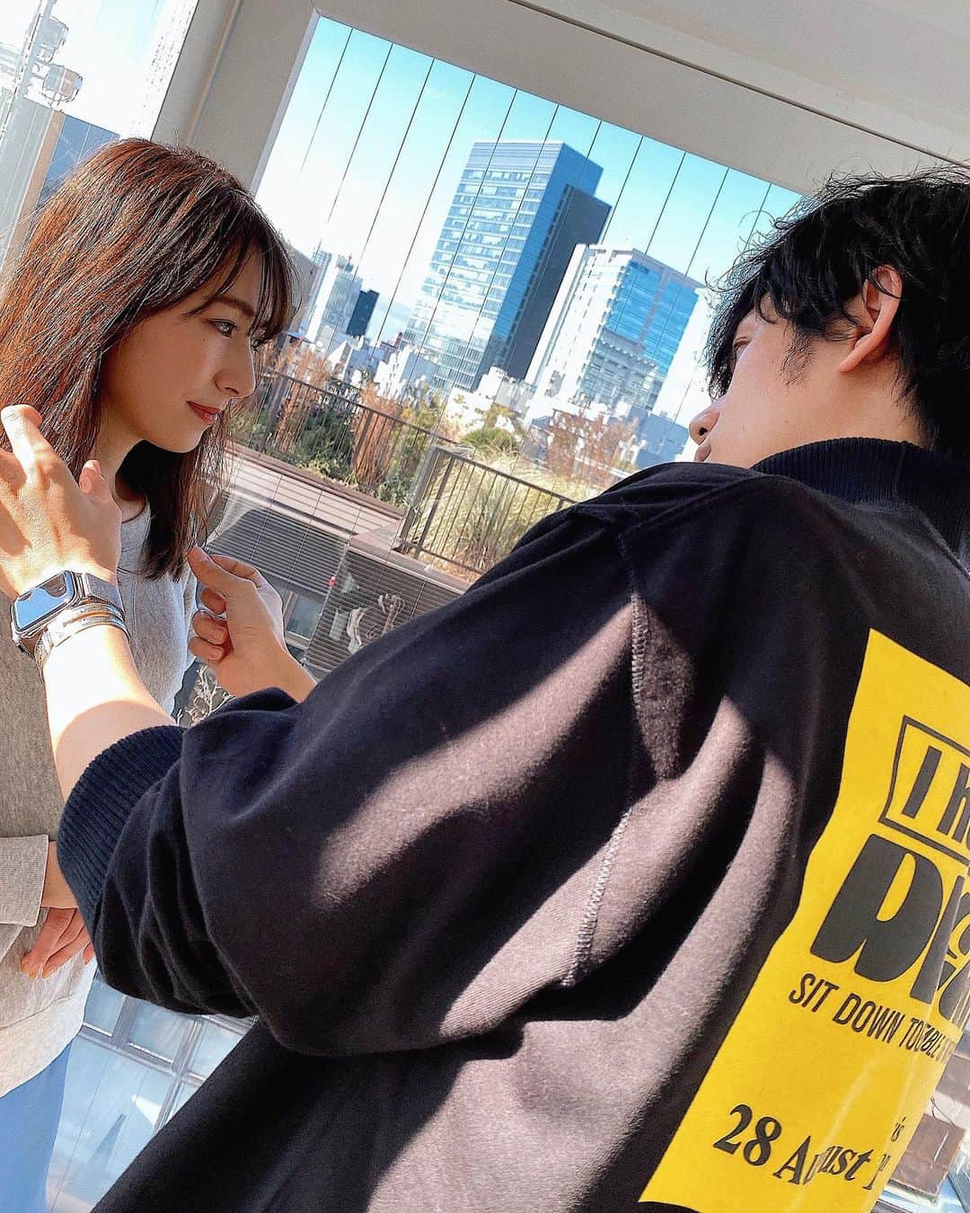 片山良平のインスタグラム：「・ ・ ・ 今週も始まりました✂︎ よろしくお願いします ・ #classy  #撮影 #常に #新しいことへの挑戦」
