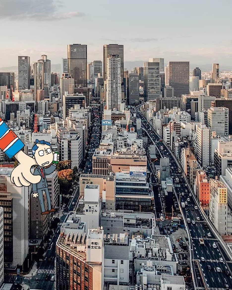 Osaka Bob（大阪観光局公式キャラクター）さんのインスタグラム写真 - (Osaka Bob（大阪観光局公式キャラクター）Instagram)「The Honmachi area has that big city vibe that Osaka is famous for🏙  本町周辺は大阪を代表するオフィス街の一つ！平日のラッシュ時には日本らしい働くサラリーマンが行進する姿が見れるかも✨w ————————————————————— #maido #withOsakaBob #OSAKA #japan #nihon #OsakaJapan #大坂 #오사카 #大阪 #Оsака #Осака #โอซาก้า  #本町 #honmachi」1月29日 21時54分 - maido_osaka_bob