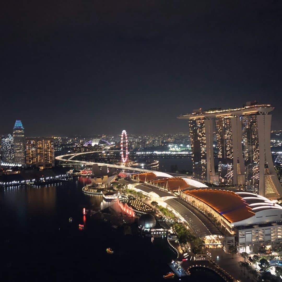 麻生夏子さんのインスタグラム写真 - (麻生夏子Instagram)「#WheninSingapore﻿ ﻿ シンガポール旅の振り返り。 夜景が本当にかわいい！！ 光のショーも友達のおかげで、ハシゴできて大満足…🤤 あー、またすぐ行きたい。 ﻿ ﻿ #marinabaysands #marinabaysandshotel #マリーナベイサンズ #Singapore #シンガポール #シンガポール観光 #シンガポール旅行 #旅行 #海外旅行 #instatrip #instatravel﻿」1月29日 22時34分 - natsukoaso0806