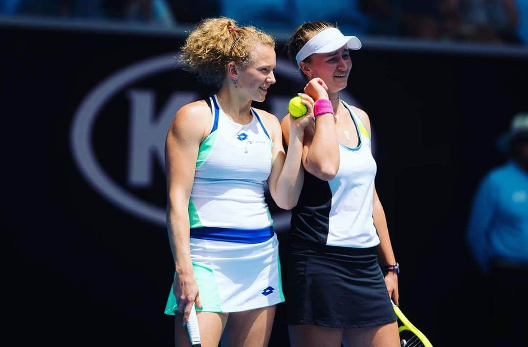 カテリナ・シニアコバさんのインスタグラム写真 - (カテリナ・シニアコバInstagram)「Us being in @australianopen SF 🎾 Till next year! #seasonstart」1月29日 16時45分 - siniakovakaterina