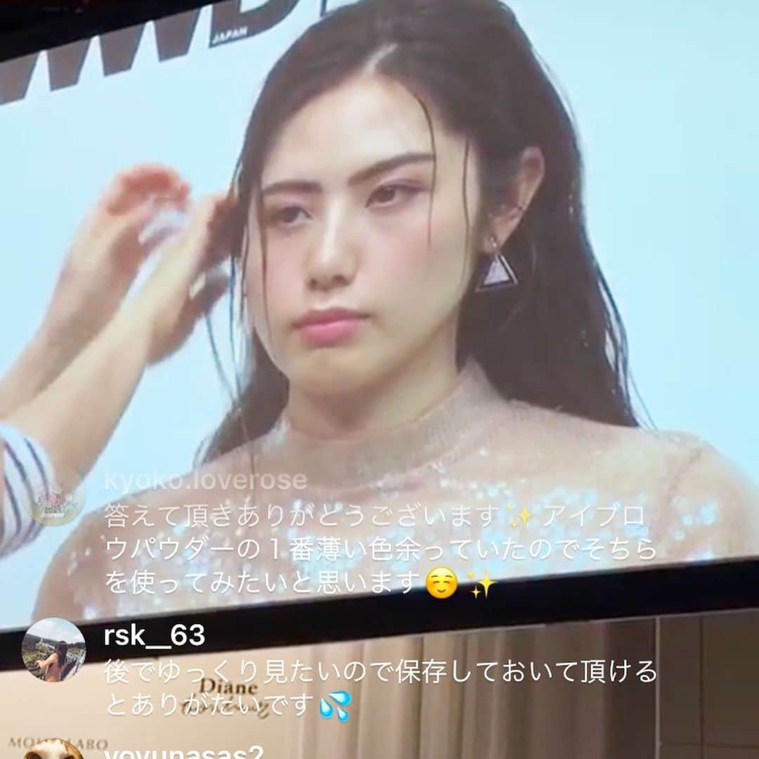 長井かおりさんのインスタグラム写真 - (長井かおりInstagram)「先日行われた、﻿ WWD Beautyイベント﻿ 「Beauty taste tokyo」！！﻿ ﻿ こちらでは、スキンケアとメイクの2つのショーを﻿ させていただきましたので、﻿ テクニックをシェアしますね💜﻿ ﻿ 💓『お肌を休めたい日や、﻿ 休日のスーパーナチュラルスキンの作り方』﻿ ﻿ ①リペア&バランス　マイルドトナー﻿ で角質拭き取り﻿ ﻿ ②リペア&バランス　マイルドローション﻿ をジャブジャブ使い﻿ ﻿ ③カナデル　Eハリアイクリーム﻿ を左右から目元に入れ込む﻿ ﻿ ④リペア&バランス　スキンケアベース﻿ を両手のひらでスキンケア塗り﻿ ﻿ ⑤モイストラボフローラ　スキンコントロール 　メッシュファンデーション ﻿ で薄く肌仕上げ﻿ ﻿ ⑥アイプルーフ　ウルトラスムースアイライナー　ピュアブラウン﻿ を目尻のみに﻿ ﻿ ⑦レディット　ミラーレスティントルージュ05﻿ をグリグリ塗り﻿ ﻿ ﻿ ﻿ 💓『春のカラーメイクとヘアとの関係について』﻿ ﻿ ①マクレール　スパークルアイジェム〈キャメルブラウン〉BR103﻿ で瞼に彫りづくり﻿ ﻿ ②オンリーミネラル N by Only Minerals ミネラルピグメント 02 ネオイエス！﻿ を指紋認証タッチでまぶたに﻿ ﻿ ③オンリーミネラル N by Only Minerals ミネラルソリッドチーク コンプリート 02 Chance（チャンス）﻿ をスポンジでチーク＆リップに﻿ ﻿ ④アイプルーフ　ウルトラスムースアイライナー　ブラックブラウン﻿ を目尻のみに﻿ ﻿ ⑤ザ・プロダクト　DR 〈ヘアワックス〉﻿ でウエットなダウンヘアに﻿ ﻿ ﻿ #wwdbeauty #beatytastetokyo #メイクショー #メイクデモンストレーション #ゆらぎ肌 #肌ケアメイク #休日メイク #春メイク ﻿」1月29日 19時15分 - kaorimake