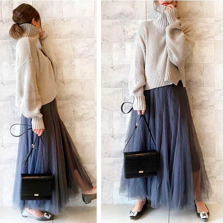 ❁coco❁さんのインスタグラム写真 - (❁coco❁Instagram)「【コーデ】春まで使えるチュールスカート♡2020.1.29 大好きなチュールスカート、グレーの色がまた絶妙✨ 春先に着てもふわんふわんで可愛いよ❤️ ・ skirt … @fifth_store ←今日は60%off😳　 #チュールロングスカート knit … titivate bag … gu --------------------------------------------------------- コーデ詳細はブログに✍️✨ @rococo39  のTOPから BLOG・楽天room ・youtube 火金配信 にも飛べます🕊❤︎ --------------------------------------------------------- #fifth #fifthtl #フィフス　#フェミニン　#ロングスカート  #スカートコーデ　#160cm以上コーデ #チュールスカート　#今日のコーデ #ママコーデ #プチプラコーデ #シンプルコーデ #プチプラ #全身プチプラ #秋コーデ #おしゃれさんと繋がりたい #お洒落さんと繋がりたい #インスタ女子  #インスタ映え #アラサーコーデ #アラフォーコーデ  #30代コーデ　#gu_for_all #GUコーデ #大人gu部 #guコーデ部  #gumania 品 #gu冬コーデ2020  #みんなのGUコーデ」1月29日 19時52分 - rococo39