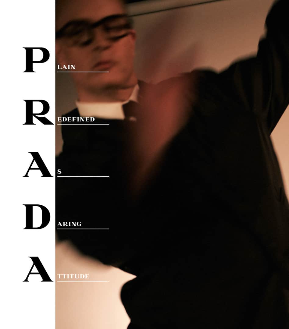プラダさんのインスタグラム写真 - (プラダInstagram)「Prada is Plain Redefined As Daring Attitude. ⁣  #NicolasWindingRefn (@nwrefn) in the new #PradaSS20 campaign. Discover more via link in bio. Photography by @davidsimsofficial Creative Direction by @ferdinandoverderi Stylist #OlivierRizzo #PradaEyewear #PradaAcronyms」1月29日 21時00分 - prada