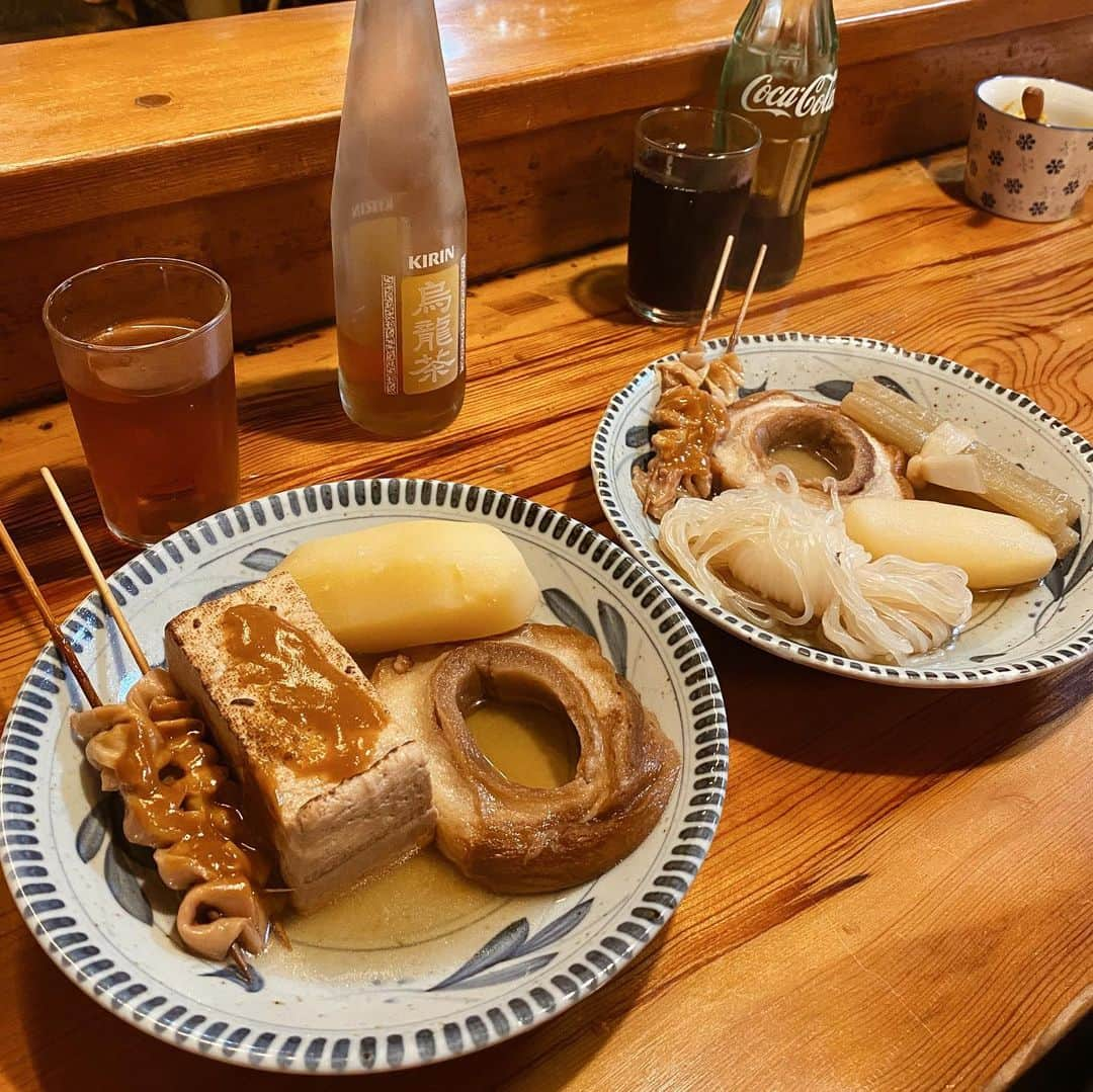 Aya（高本彩）さんのインスタグラム写真 - (Aya（高本彩）Instagram)「寒い日のおでん🍢 食べたかったカレーおでんも🍛  #石川県 #金沢 #上陸 #おでん #カレーおでん #高砂 #すじが名物 #金沢グルメ #おでんの老舗 #めちゃうま #おないぱ」1月29日 21時02分 - aya_dream04