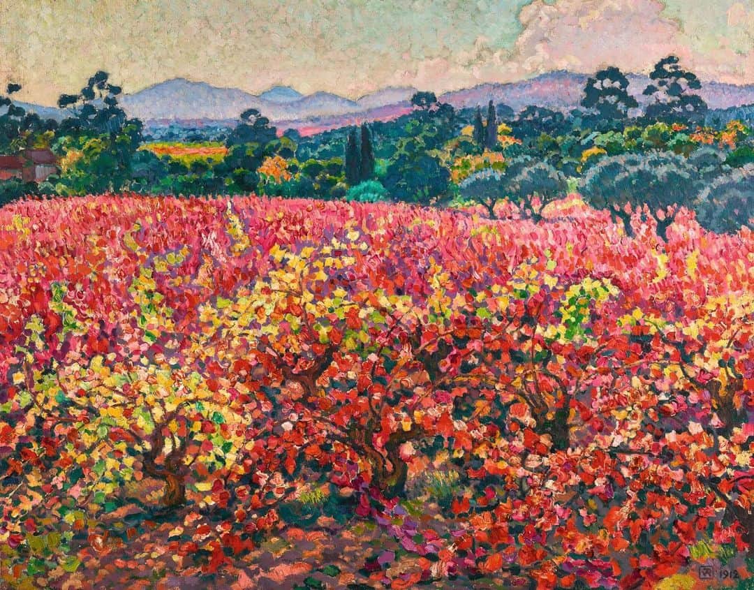 サザビーズさんのインスタグラム写真 - (サザビーズInstagram)「Théo van Rysselberghe’s wonderfully rich autumnal scene from 1912 is resplendent with jewel-like dabs of colour, placing the viewer among a blossoming field of vines. On view from today in our #London galleries, ahead of next week’s Impressionist & Modern Art Day Sale.  #SothebysImpMod #TheovanRysselberghe #NeoImpressionism #BelgianArt」1月29日 21時15分 - sothebys