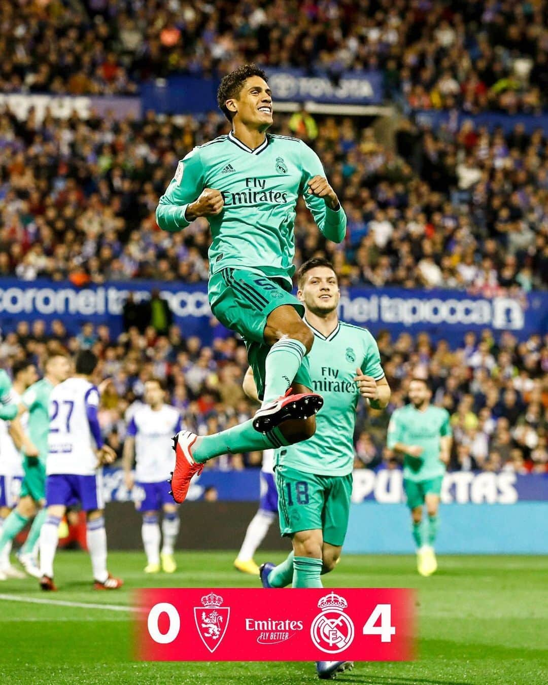 レアル・マドリードさんのインスタグラム写真 - (レアル・マドリードInstagram)「Zaragoza 0-4 Real Madrid ⚽ 6' @raphaelvarane ⚽ 32' @lucasvazquez91 ⚽ 72' @viniciusjunior ⚽ 80' @karimbenzema #Emirates | #HalaMadrid」1月30日 6時51分 - realmadrid