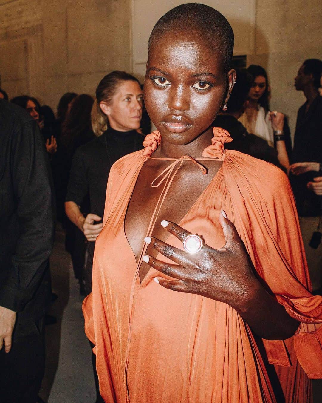 ランバンのインスタグラム：「@adutakech caught behind-the-scenes of the #LanvinFW20 men’s show.  #Pfw  #Lanvin」
