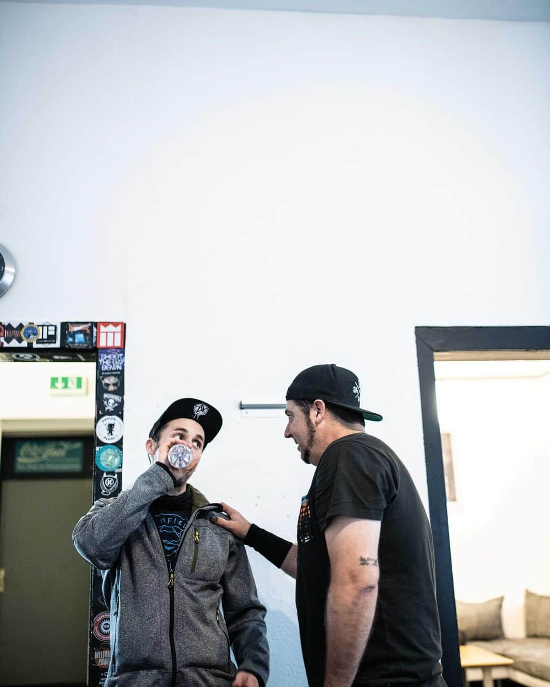 Zebraheadさんのインスタグラム写真 - (ZebraheadInstagram)「Here we are getting prepped for tonight's show at @colos_saal_aschaffenburg #Zebrahead #braininvaders #mfzb #aschaffenburg 📷 by @nickneuenhausphotography」1月30日 3時56分 - zebraheadofficial