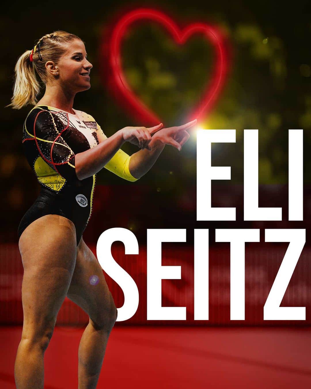 エリザベト・ザイツのインスタグラム：「❤ #eliseitz #gymnastics #nationalteam #germany #roadtotokyo2020 #proud #gymnastics 📸@martinfroehlich @swisscupzurich」