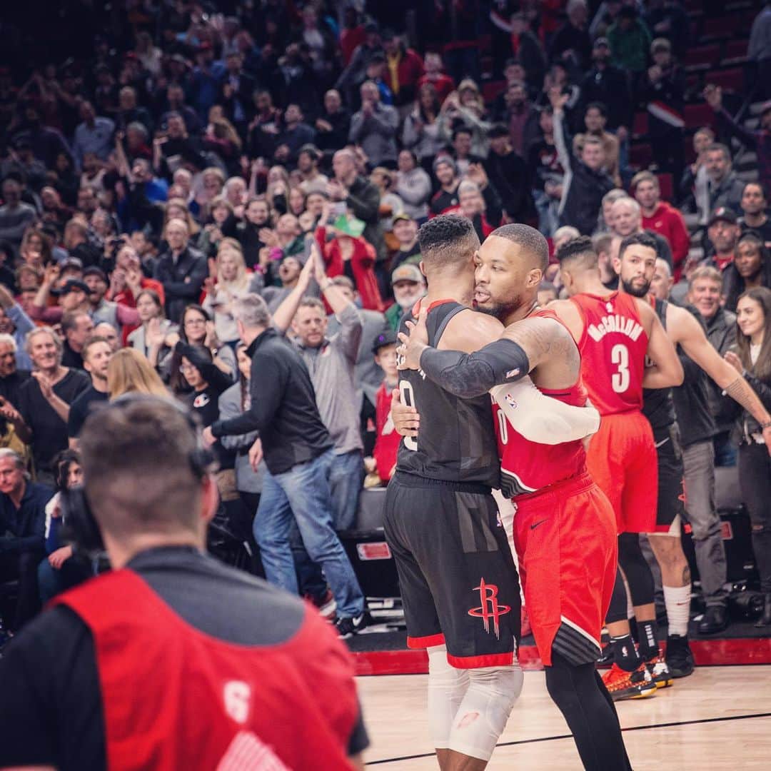 デイミアン・リラードのインスタグラム：「They confuse competing with hate when it’s ruthless vs ruthless ... #respect #1stTripleDouble 💯」