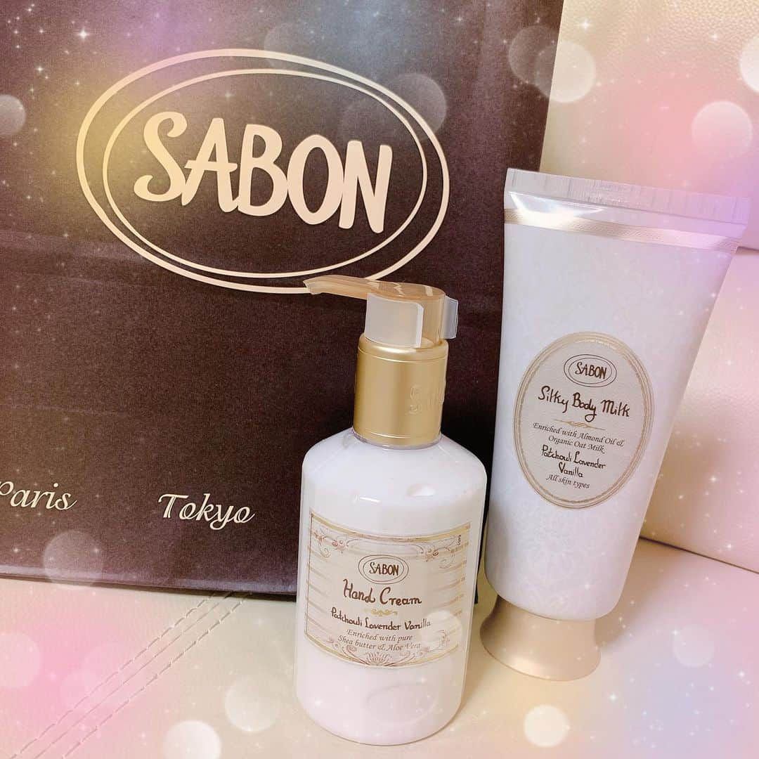 ちいめろさんのインスタグラム写真 - (ちいめろInstagram)「SABONのパチュリラベンダーバニラの匂いが最高すぎる❤❤❤ #ちいめろ #sabon #パチュリラベンダーバニラ #おすすめ #ハンドクリーム #ボディクリーム」1月30日 8時50分 - chiimelo74