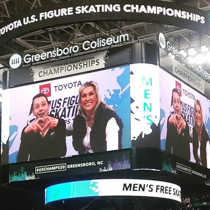 ジョーダン・モエラーのインスタグラム：「Thank you Greensboro and @usfigureskating for putting on another great US Championships. Disappointed to have again failed to show an accurate representation of my training and capabilities last week, but I’m honored and grateful for the opportunity to have performed for another amazing crowd and to have competed alongside a group of incredibly talented guys. I want to thank everyone for their support and encouragement last week and always. You guys keep me coming back year after year! Onwards and Upwards ~ Jordan  #ncskate2020 #uschamps20 #getup #newchapters #easemymind #adagioingminor」