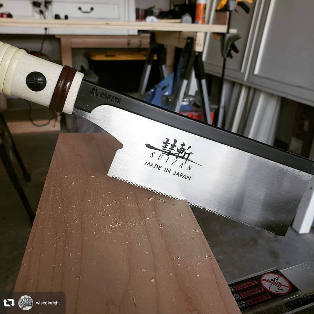 SUIZAN JAPANさんのインスタグラム写真 - (SUIZAN JAPANInstagram)「Thanks for using our SUIZAN,a japanese-made saw.﻿ ﻿ #repost @wiscoisright﻿ When it comes to tools I try to purchase American made or at the very least American designed when I can; however these @suizan_japan saws are hella top notch for cleaning up project edges for plywood and other wood projects. I think I initially saw this style of blade on @modernbuilds.﻿ ﻿ #suizan #suizanjapan #japanesesaw #japanesesaws #japanesetool #japanesetools #japaneseplane #craftsman #craftsmanship #handsaw #handplane #pullsaw #flushcut #dovetail #dozuki #ryoba #woodwork #woodworker #woodworkers #woodworking #woodworkingtools #diy #diyideas #furnturedesign #furnituremakeover #furnituremaker #japanesestyle #japanlife」1月30日 10時38分 - suizan_japan