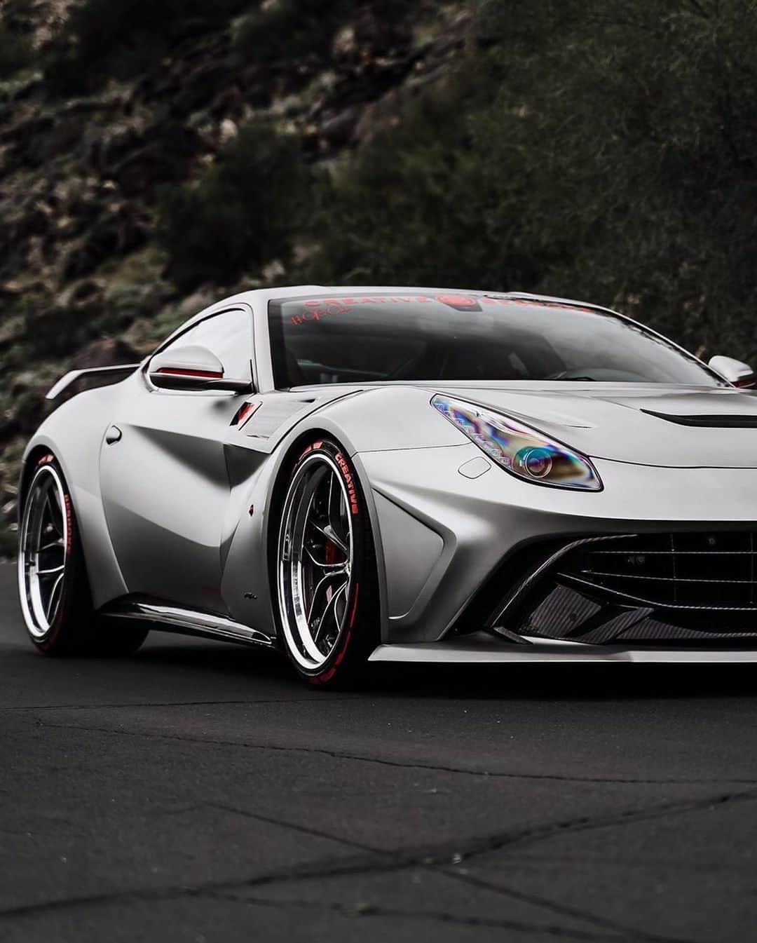 CarsWithoutLimitsさんのインスタグラム写真 - (CarsWithoutLimitsInstagram)「Who wants this Widebody F12 for sale @creativebespoke | 🔥or ❄️ |  Check out @creativebespoke for more custom exotics for sale  #carswithoutlimits #f12」1月30日 11時24分 - carswithoutlimits