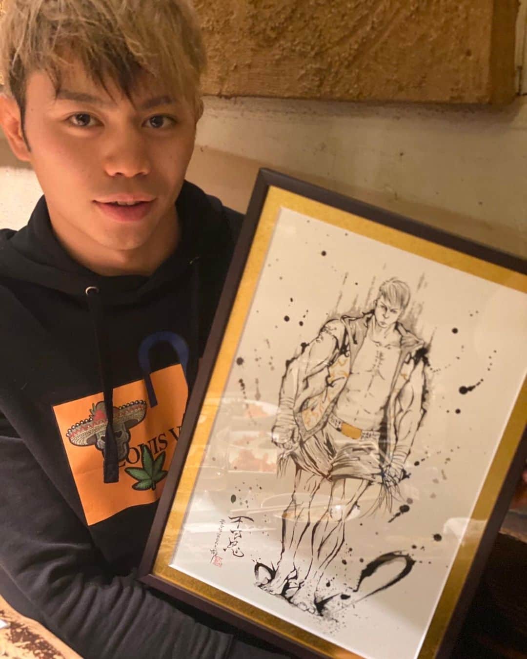 不可思さんのインスタグラム写真 不可思instagram 墨絵画家のカツさんが 勝利祝いに絵を描いてくれました 墨絵かっこいい ありがとうございます 1月30日 14時19分 Fukashi Kb