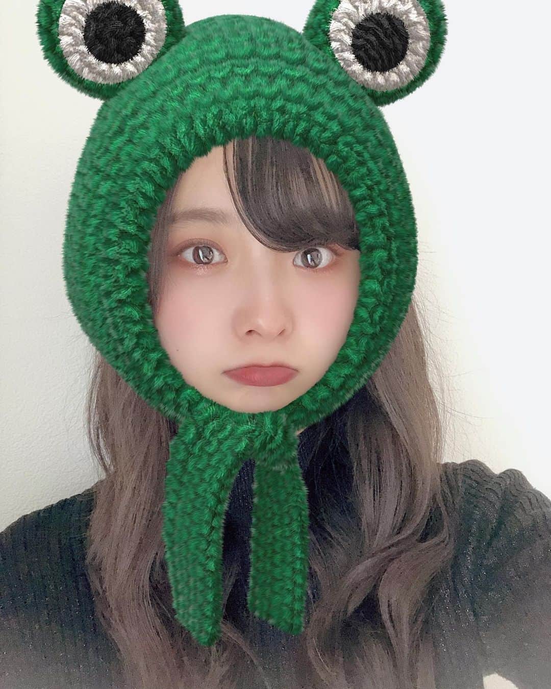 悠花さんのインスタグラム写真 - (悠花Instagram)「カエルちゃん🐸☺︎ ・ #selfie」1月30日 21時41分 - haruka_217_