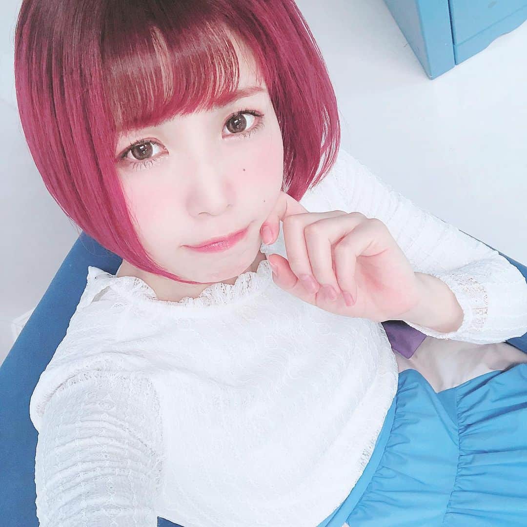 のインスタグラム：「可愛いと綺麗はどっち？. . . . #まひてん天使かよ #kawaii #or #beautiful #japanese #japanesegirl #pinkhair #akihabara #dearstage #秋葉原」