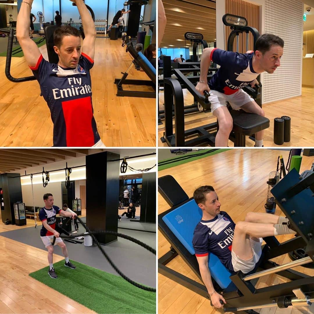 クリストフ・ルメールさんのインスタグラム写真 - (クリストフ・ルメールInstagram)「Training session ! #nopainnogain#stayontop#takephysicalgym#psgfans#jra#jockey#ルメール」1月30日 22時56分 - christophelemaire_officiel