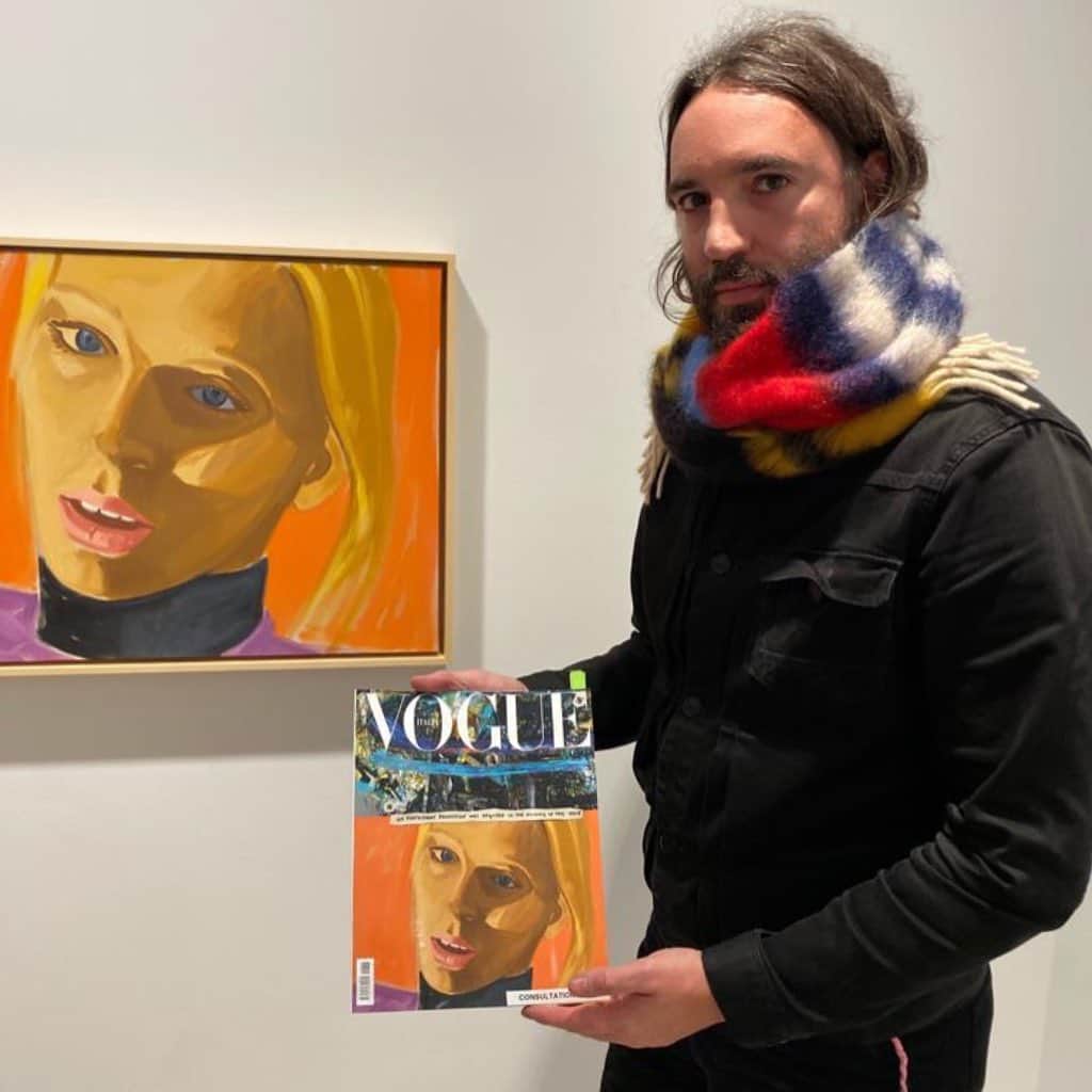 Vogue Italiaさんのインスタグラム写真 - (Vogue ItaliaInstagram)「Last days to get your copy of Vogue Italia's January 2020 Special Issue on newsstands but you have time until the end of February to visit the @David_Salle exhibition at the @ThaddaeusRopac Gallery in Paris. Here our Creative Director @FerdinandoVerderi with the stylist of the story @TonneGood and our Fashion Market Director @FranRagazzi in front of the paintings that we commissioned for our January Issue which are part of the David Salle's exhibition. #DavidSalle  #SelfIroningPants #ThaddaeusRopac Full credits of the editorial:  Model @LiliSumner  Editor in Chief @efarneti  Creative director @ferdinandoverderi  Casting directors @pg_dmcasting @samuel_ellis @ DM Fashion Studio」1月30日 23時30分 - vogueitalia