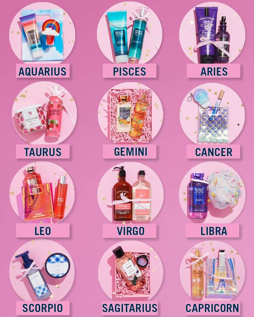 Bath & Body Worksさんのインスタグラム写真 - (Bath & Body WorksInstagram)「⭐️The universe has spoken: These are the best Valentine’s Day gifts for your zodiac sign ⭐️ Drop your sign below and head to our Stories to get a close up look at the gift that is written in the stars for you! 💫」1月31日 0時00分 - bathandbodyworks