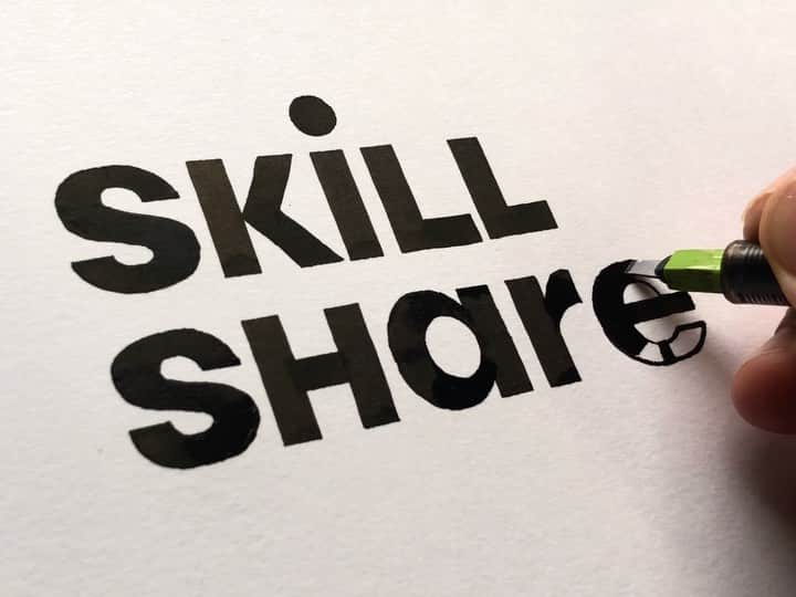 Seb Lesterのインスタグラム：「Amazing. Over 7k people have now taken my @skillshare class, thanks 😊- Thousands of other classes too. Link in bio for a 2 month free trial or go to http://skl.sh/seb #sp #seblester #calligraphy」