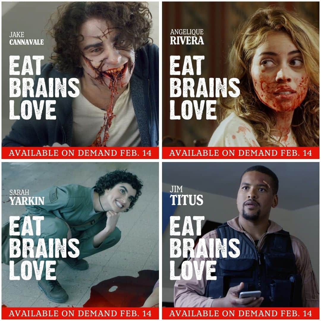 ジム・タイタスさんのインスタグラム写真 - (ジム・タイタスInstagram)「They're on the run...We're on their trail. EAT BRAINS LOVE coming to Select Theaters and On Demand Nationwide on February 14! "...stands on its own two rotting feet as one of the funniest and most memorable teenage zombie movies we’ve seen in years" - @dreadcentral #eatbrainslove #eatbrainslovemovie」1月31日 0時35分 - jimtitus