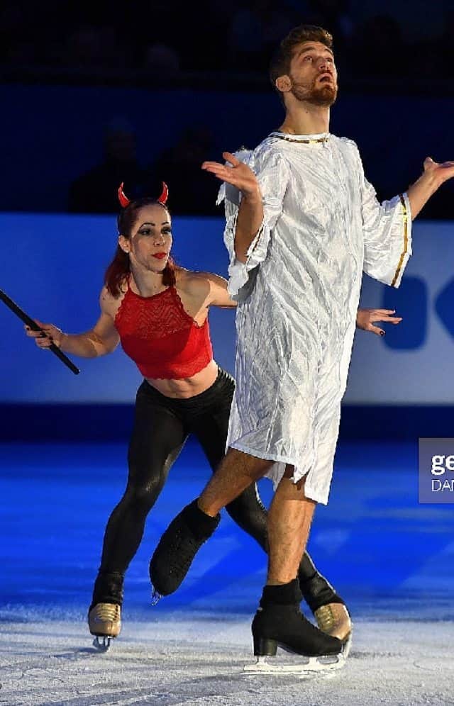 ニコーレ・デラ・モニカのインスタグラム：「for those who missed it #eurofigure2020 #dellamonicaguarise #figureskating」