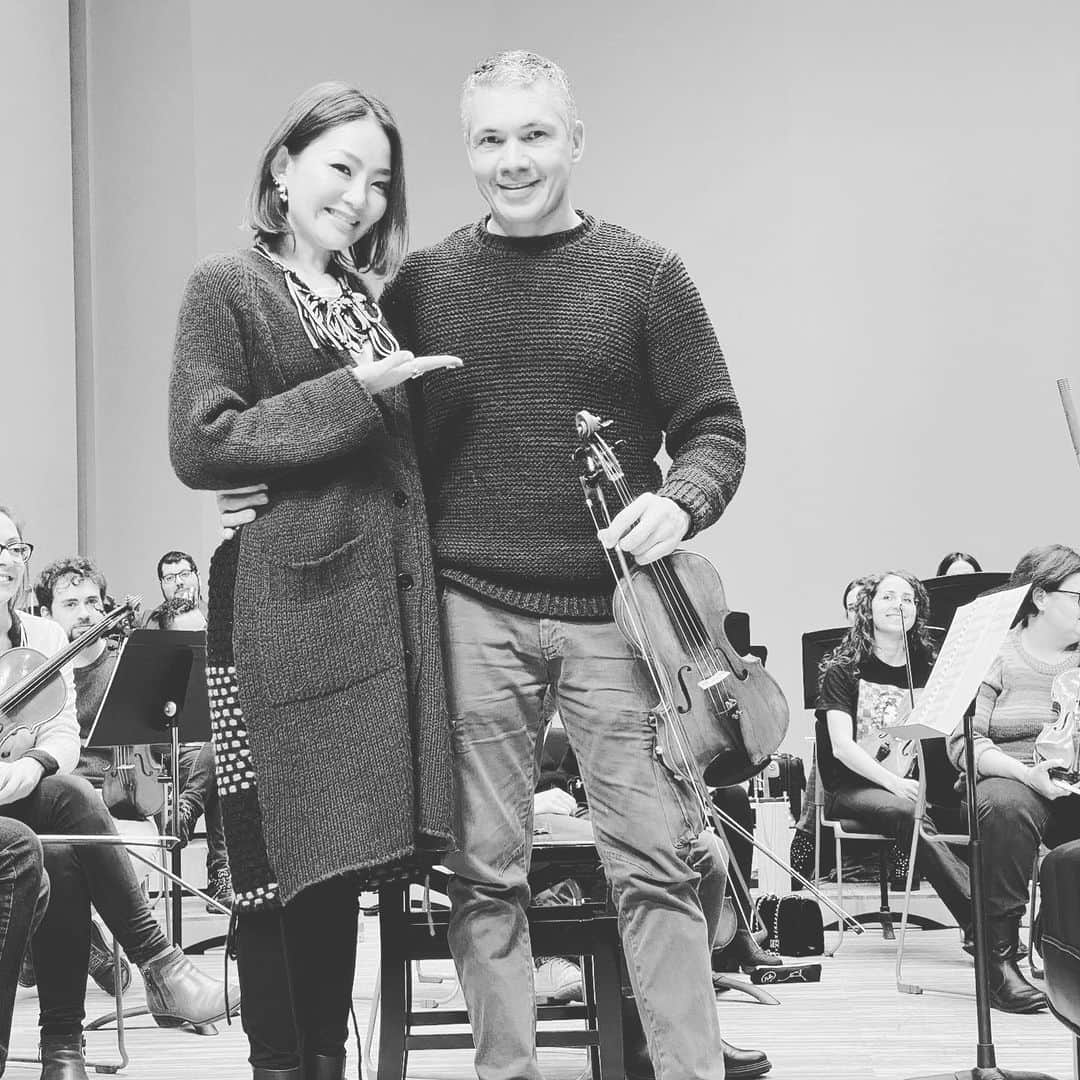 宮本美季のインスタグラム：「#Antonio  #concertmaster #orchestradiroma #lastshow #tonight #いわきアリオスホール @orchestradiroma」
