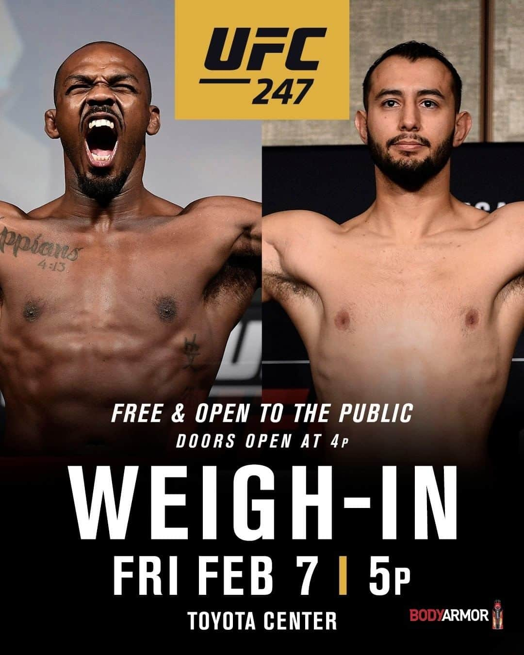 UFCさんのインスタグラム写真 - (UFCInstagram)「Houston! 🚀 Check out next week's schedule (⬅️ SWIPE) #UFC247」1月31日 3時30分 - ufc