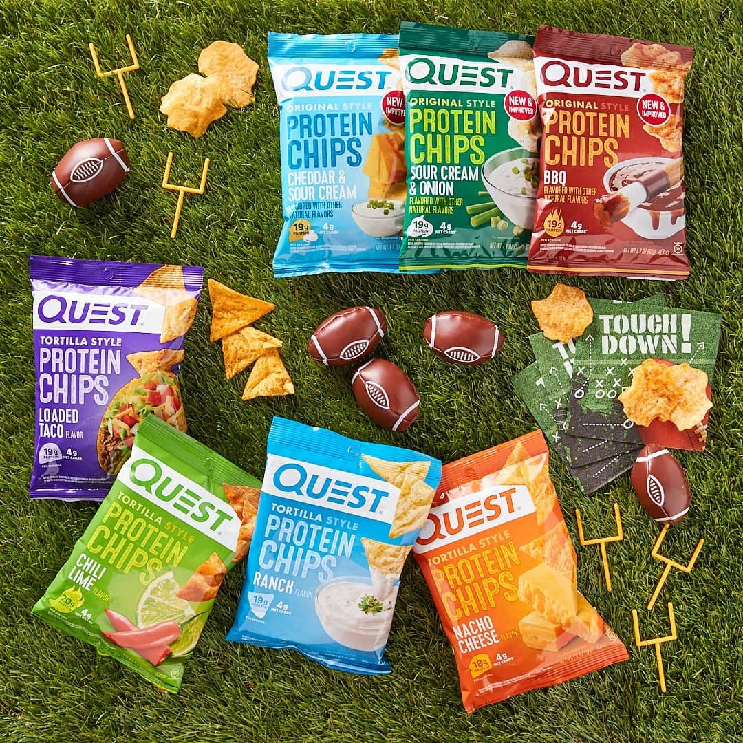 questnutritionさんのインスタグラム写真 - (questnutritionInstagram)「When the fam gets together for The Big Game! This is your reminder to stock up. 🏈🙌 • All Quest Chips (Original & Tortilla) available now at QuestNutrition.com, @Amazon, @VitaminShoppe, @GNCLiveWell, & more! Use our STORE LOCATOR via the link in our bio. 💪」1月31日 3時51分 - questnutrition