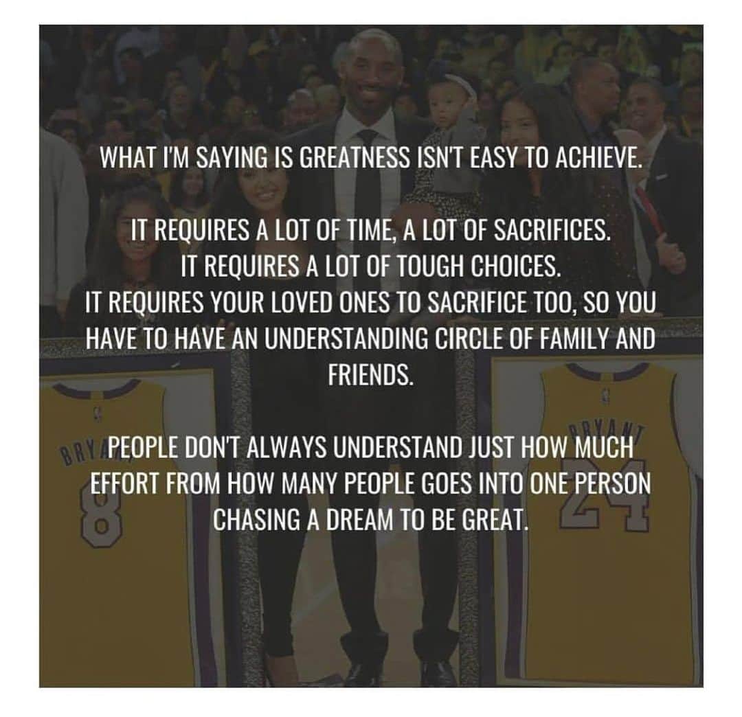 ナイジェル・デ・ヨングのインスタグラム：「“Whatever your job is, surround yourself with people who understand your grind and your success will take care of the rest ⭕️💯” #RIPKobe #BlackMamba」