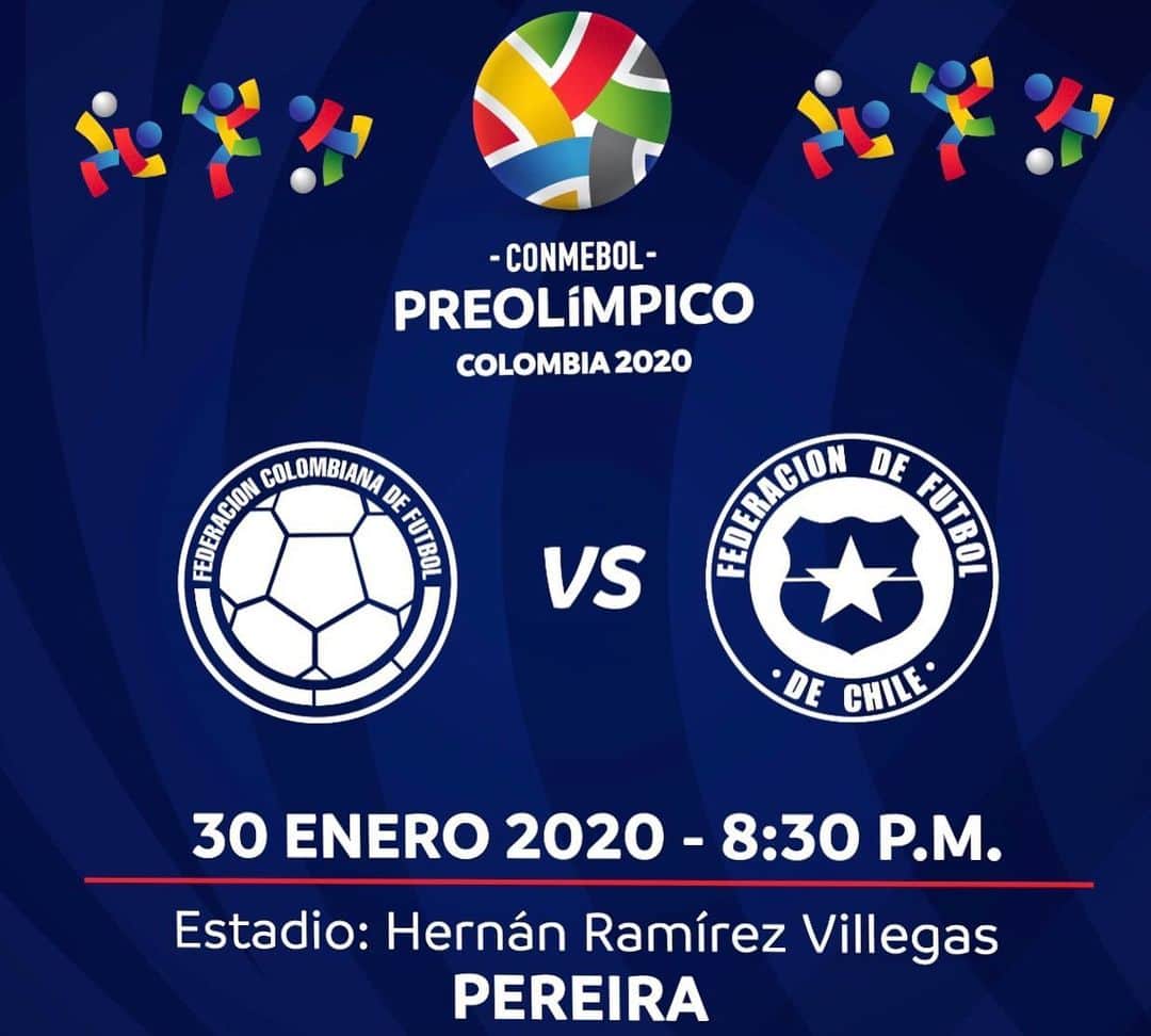 サッカー コロンビア代表チームのインスタグラム：「Recuerda que esta noche tenemos una cita en Pereira. ¡Vamos por la clasificación a la Fase Final! ⚽ Colombia vs. Chile 🏟 Hernán Ramírez Villegas 📍 Pereira ⏱ 8:30 p.m.  #VamosColombia🇨🇴」