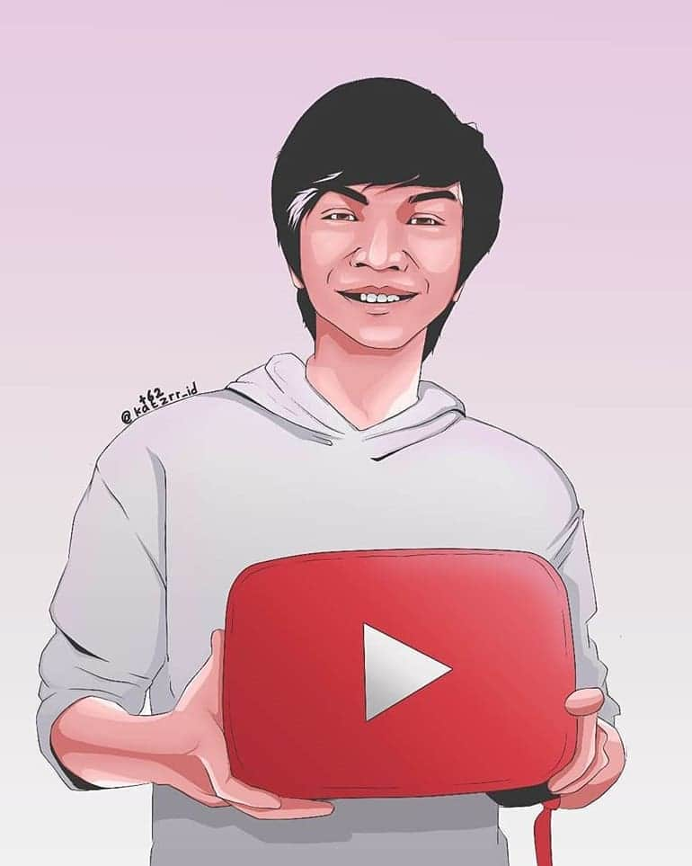 YouTubeさんのインスタグラム写真 - (YouTubeInstagram)「This #YouTubeFanArt of @miawaug with a play button was too good not to share! Great work, @katzrr_id 💕 #FanArtFriday」1月31日 12時20分 - youtube