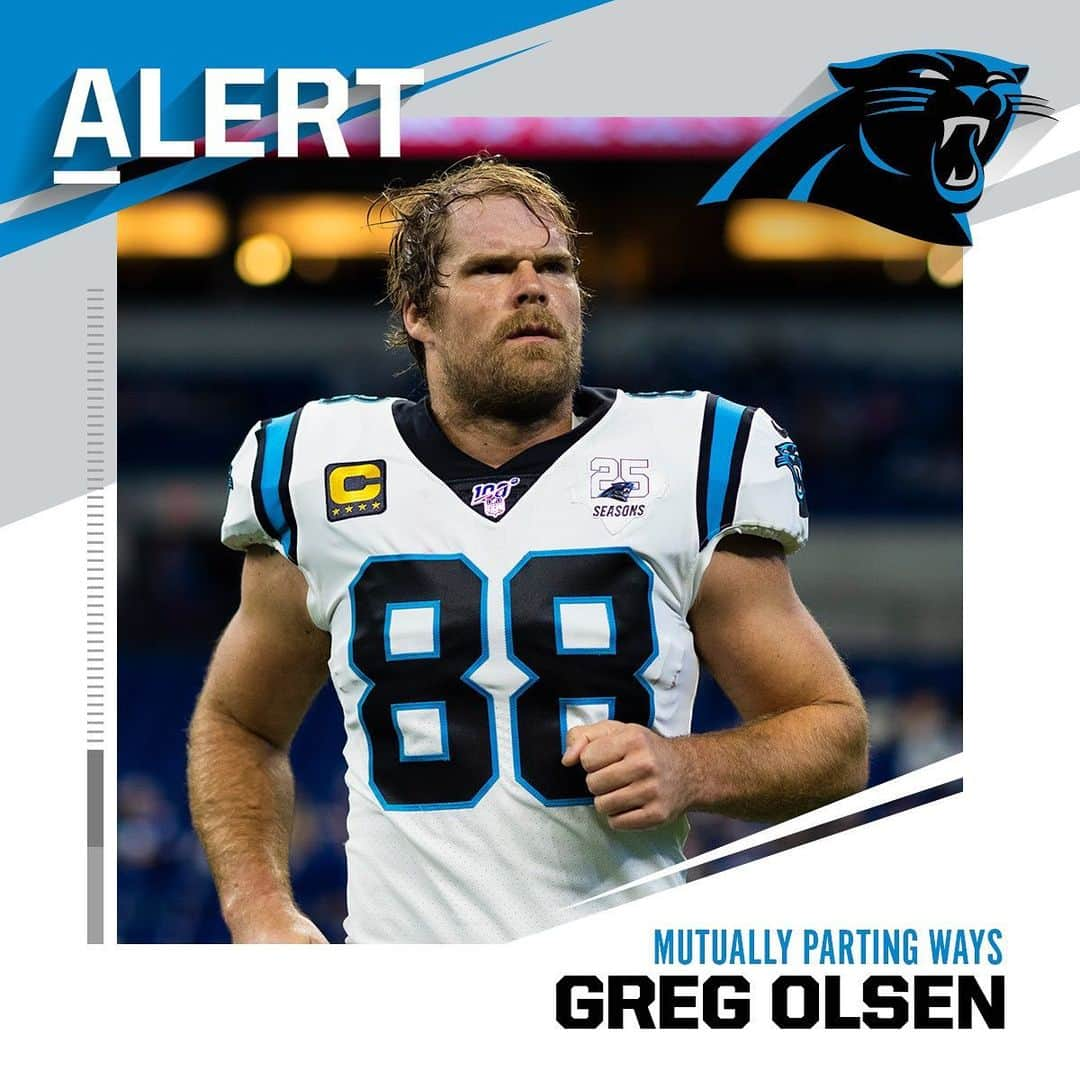 NFLさんのインスタグラム写真 - (NFLInstagram)「Panthers, 3x Pro Bowl TE Greg Olsen mutually agree to part ways. - 📷: @tapiaphoto/NFL」1月31日 7時59分 - nfl