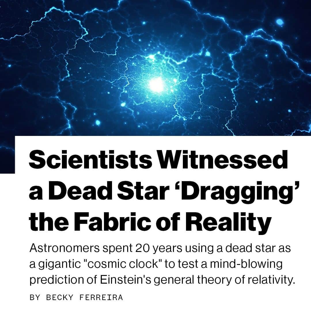 VICEさんのインスタグラム写真 - (VICEInstagram)「Damn, what did the fabric of reality do to the dead star?⁠ ⁠ Link in bio to read. ⁠ Image: Pixelparticle/Getty」1月31日 9時20分 - vice