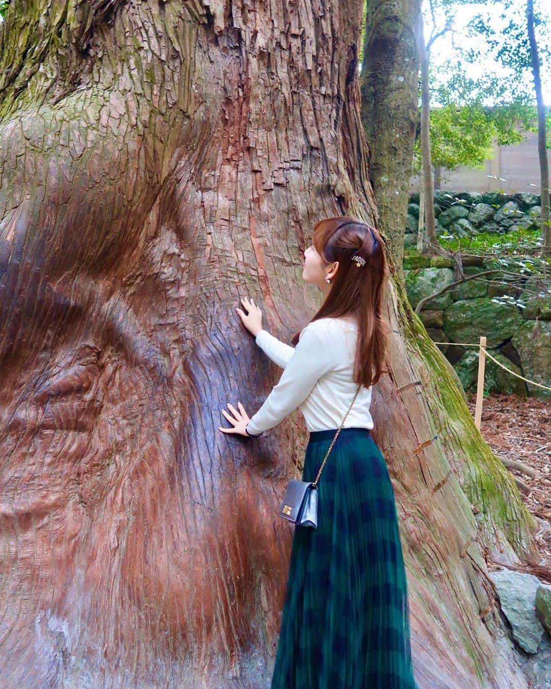 東馬場ななのインスタグラム：「🌿 今年もよろしくお願いします😇 . #伊勢神宮」