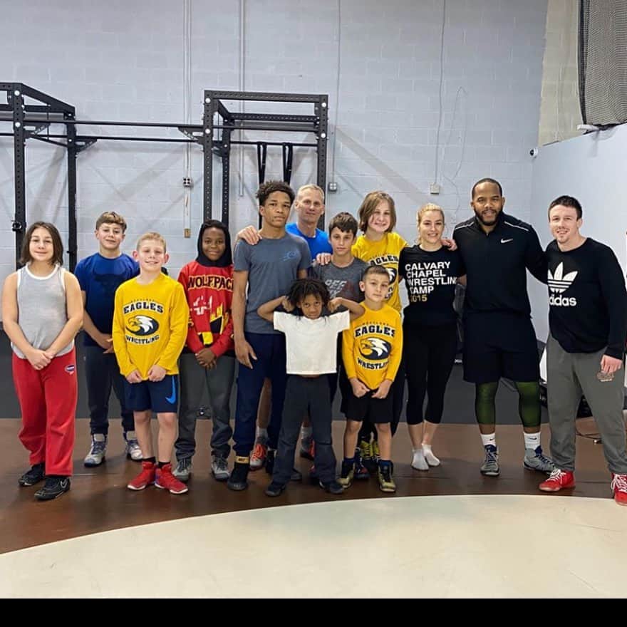 のインスタグラム：「Great group in the DMV, thanks @capital_wrestling_club ...always something special about training when back home 🤼‍♀️ #wrestling #training #preparations #tokyo2020 #olympics #teamusa #2020vision」