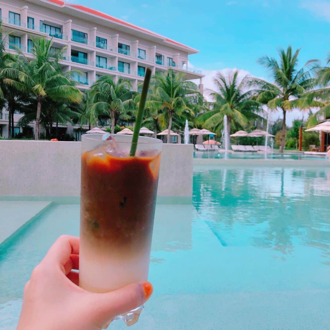 真奈さんのインスタグラム写真 - (真奈Instagram)「shooting📸 . #ベトナムコーヒー　❤︎」1月7日 14時18分 - manatmnt0116