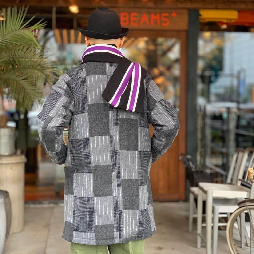 BEAMS+さんのインスタグラム写真 - (BEAMS+Instagram)「BEAMS PLUS STYLE  #beams #beamsplus #beamsplusharajuku #harajuku #tokyo #japan #balcollarcoat #patchwork #knit #mensfashion #menstyle #menswear」1月7日 20時01分 - beams_plus_harajuku