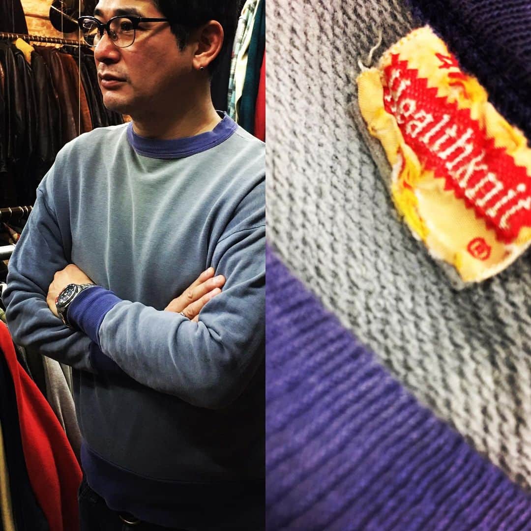 湯江タケユキさんのインスタグラム写真 - (湯江タケユキInstagram)「この 中古感 最高！ #1950s#healthknit #セットインスリーブ#vintage #湯江タケユキ#スウェット #mavins  可愛いわー。」1月7日 20時40分 - takeyukiyue