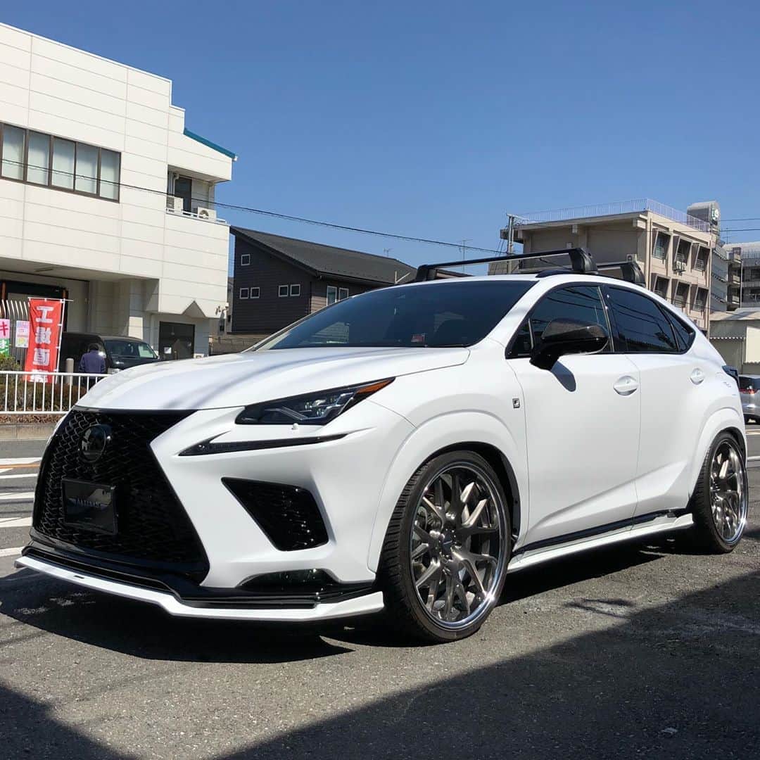 のインスタグラム：「Lexus NX300 Fsport Artisanspirits/// Sportsline blacklabel www.artisanspirits.co.jp #artisanspirits #artisan #lexus #lexusnx #lexusnx300 #lexusnxfsport #nx #nxfsport #bodykit #blacklabel #yokohamatire #suv #japan #jp #blitz #evasivemotorsports #ravspecjdm #butlertire #jworksunlimited #premierautowerkz #suvproject #kanooperformance #car_life_staff  #トラウム #車庫小舗 #nigeljdmparts #advanced_auto_performance  #mr__lexus #jackspna #ottoautoservice」
