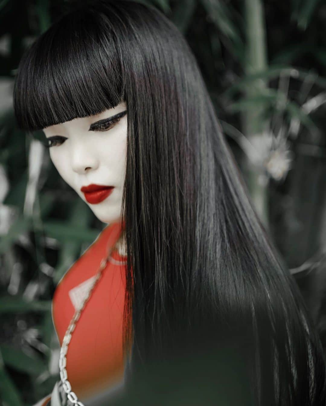 のインスタグラム：「Real Hair🎋🇯🇵✨髪✨ 📸 Photo by  @takayuki_gonno 🇺🇸 #bamboo  #blackhair #hair #straighthair #HonokaMoriyama」