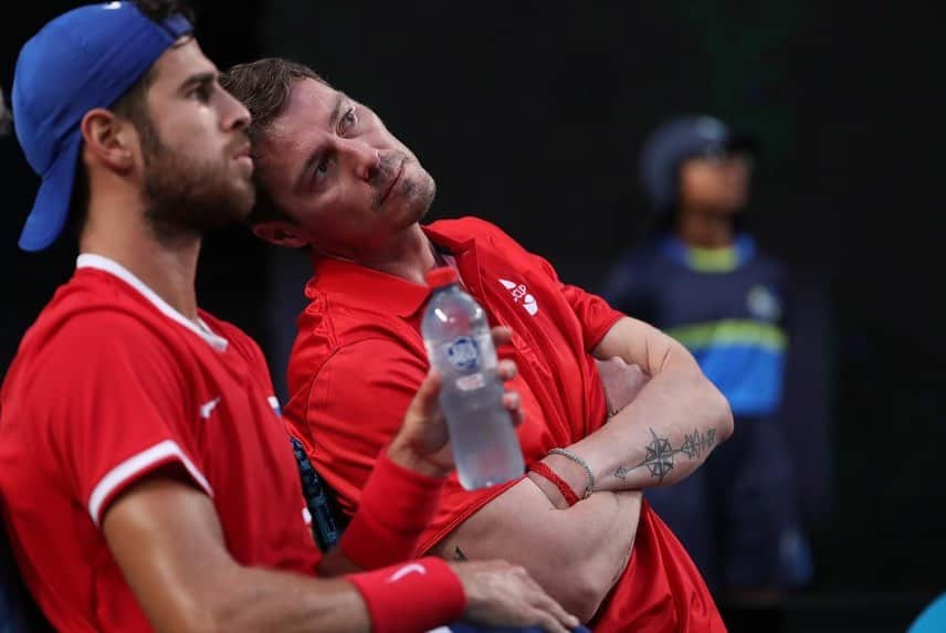 カレン・ハチャノフさんのインスタグラム写真 - (カレン・ハチャノフInstagram)「Sydney here we come 🇷🇺💪🏻 Final 🎱 @atpcup // До встречи в Сиднее в четвертьфинале🇷🇺💪🏻 #TeamRussia #RussianPower」1月7日 23時53分 - karenkhachanov