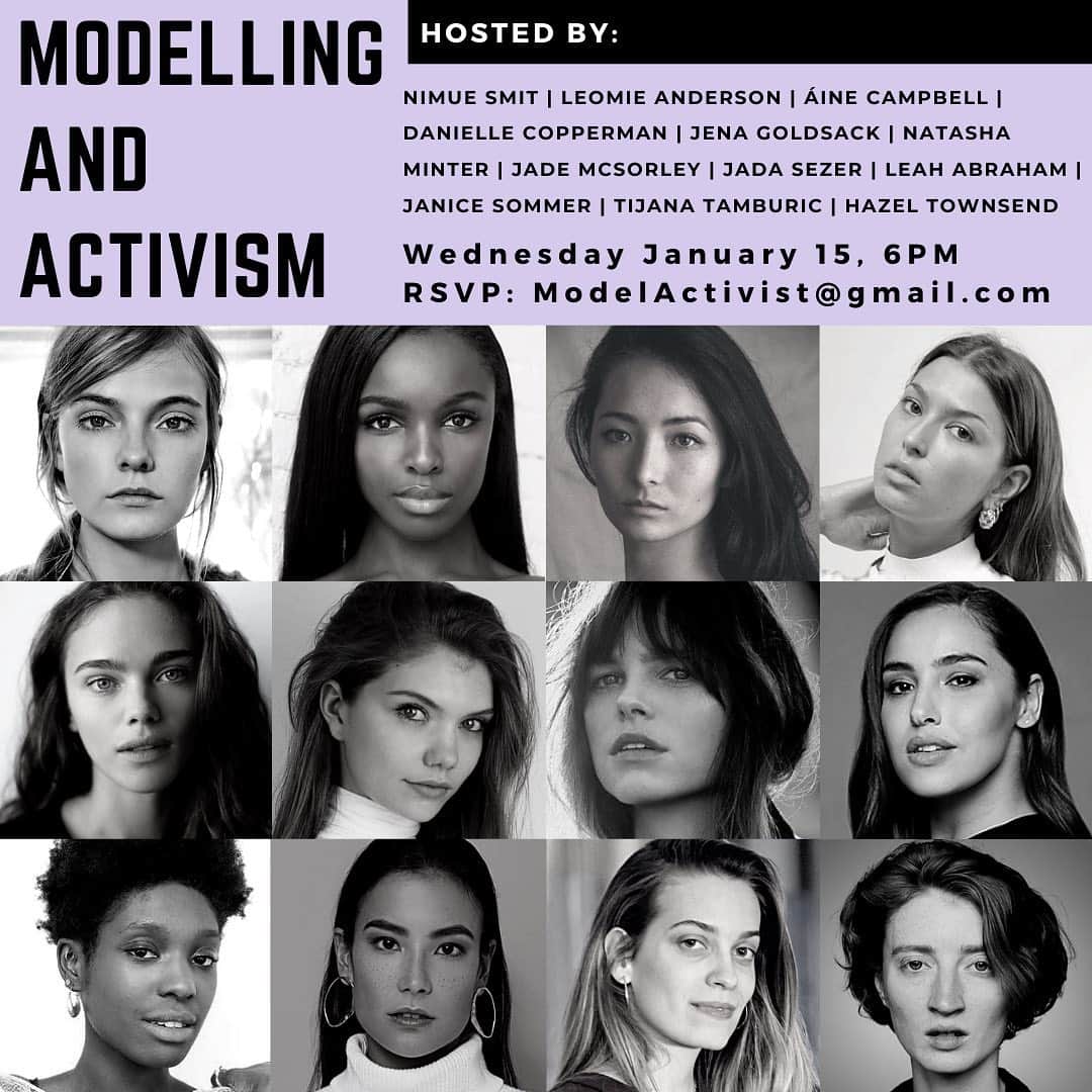 キャメロン・ラッセルのインスタグラム：「CALLING ALL LONDON MODELS! The @modelactivist london hub is up and running and is kicking off the new year with a wonderful event. If you’re a model curious about how you can be part of working for a more just and sustainable industry and world, we hope you’ll come next Wednesday night and learn more, make new friends, and get inspired. We have so much planned for 2020 and are so excited to be welcoming new members in new cities as our community grows! RSVP to modelactivist@gmail.com」