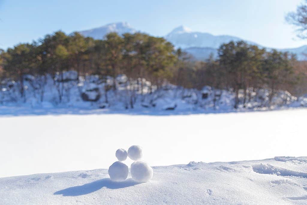 Rediscover Fukushimaさんのインスタグラム写真 - (Rediscover FukushimaInstagram)「Lake Inawashiro in the snow ❄️」1月8日 14時15分 - rediscoverfukushima