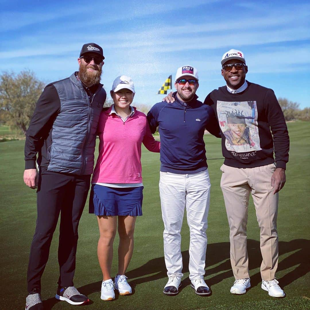 パトリック・ピーターソンさんのインスタグラム写真 - (パトリック・ピーターソンInstagram)「Great warm up round today with the crew at @talkingstickresort golf club prepping for the TSR Amateur Championship! Thank you @minaharigae for providing me some great tournament insight! Gonna be needing that the next couple weeks! 🙏🏾Good luck this year on the @lpga_tour !! . . . Check out the link in my bio with details on how to sign up for tournament. Spots are almost full. Use my name to still take advantage of early bird pricing! See you on the course! Taking all “friendly” side bets too! 😂😂」1月8日 6時44分 - realpatrickpeterson