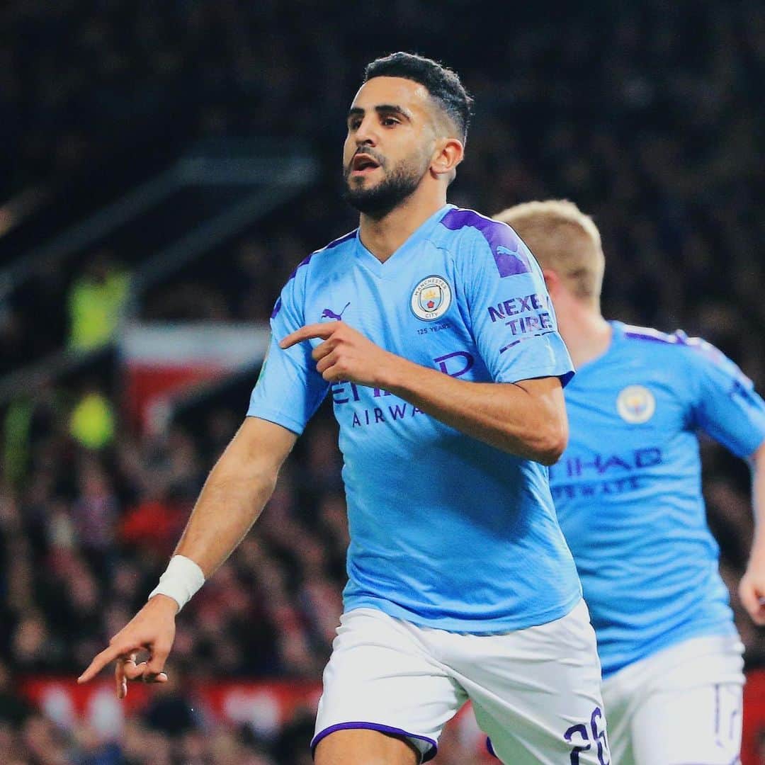 リヤド・マフレズのインスタグラム：「Leading the way 💙 #comeoncity」