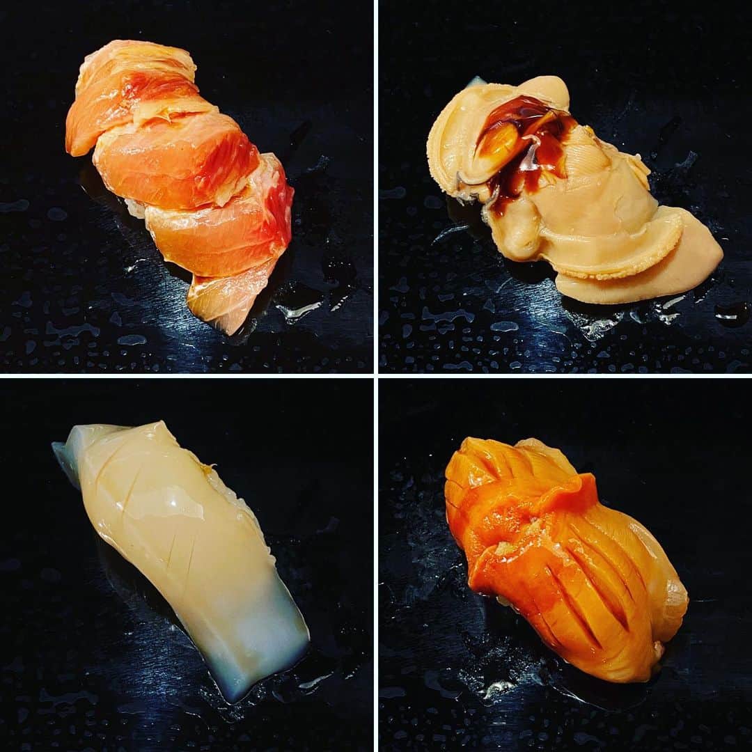 長山一樹のインスタグラム：「『月一で高級鮨を食べる』 2020年トップバッターのお店は人形町にある名店「㐂寿司」に行ってきました。「㐂寿司」の創業は明治後期にまでさかのぼる。もうじき100年。。当初、店は東京・柳橋（現在の東日本橋）にあった。初代の名前は油井㐂太郎。その名前の一文字をとって屋号を「㐂寿司」とした。初代は江戸前鮨の開祖と呼ばれる「与兵衛鮨」で修業をした人物。この㐂太郎のもとで修業し、柳橋と並び称される色街で「元吉原」と呼ばれていた日本橋芳町で鮨屋を始めたのが一浩さんの曽祖父。江戸由来の歴史ある街の名前は、昭和52年の町名改正で、日本橋人形町となる。これをきっかけに多くの芸妓や料亭が表通りから姿を消したが、「㐂寿司」の暖簾は四代にわたって家業で守られ現在に至る。暖簾をくぐり、曇り硝子の引き戸をあけると、ひと昔前の下町にタイムトリップしたような別世界が出現する。どっしりとした風格のある日本家屋。磨き上げられた檜のカウンター。昔ながらのガラス製のネタケース。つけ台の正面には季節の鮨種が書かれた木札が掲げられている。こんな風情ある鮨屋を東京で見かけることはほとんどない。おまかせでお願いしたネタはキハダマグロ、スミイカ、赤貝、煮ハマなどなど、江戸前鮨のクラシックを貫き通してきたスタイルを感じることができる。ここではブレない職人の姿勢を学ぶことができるので店が存在する限りたまに通いたいと思わせてくれる鮨屋でした。 #月一で高級鮨を食べる  #㐂寿司  #人形町  #文章一部dancyu参照」
