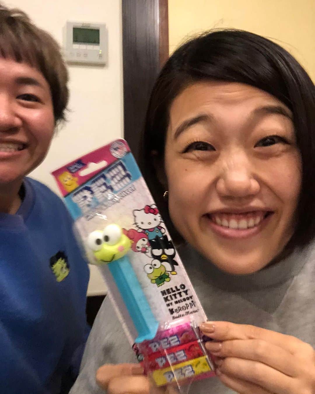 横澤夏子さんのインスタグラム写真 - (横澤夏子Instagram)「#春菜さんとランチしたのよー #メイドインUSAのけろっぴの買ってきてくださったのよー #すんごく嬉しいー嬉しすぎー！！！ #たくさん話してたくさん笑ったのよー #楽しかったのよーーー！ #うふ！」1月8日 15時35分 - yokosawa_natsuko