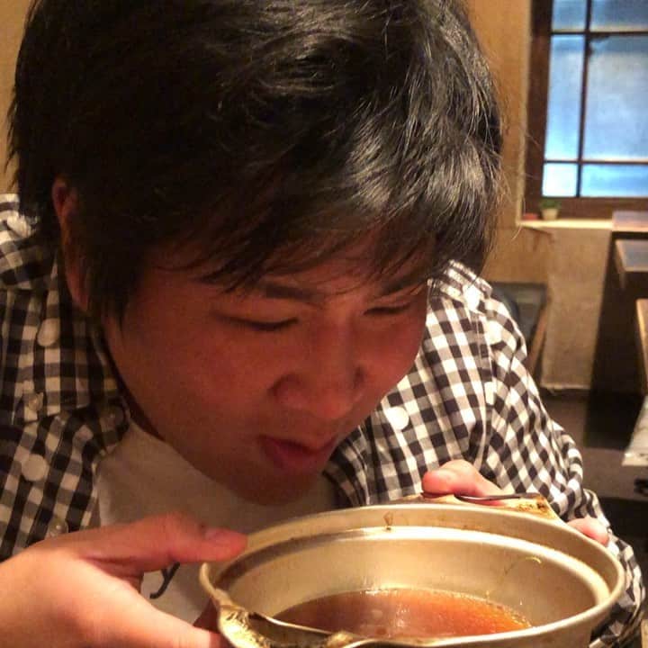 羽尻紘規のインスタグラム：「『きんちゃん光るスープを飲む』  サンサンクラミーゴ？？？？？？」